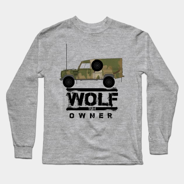 Land Rover Wolf/TUM Long Sleeve T-Shirt by Mindwisp